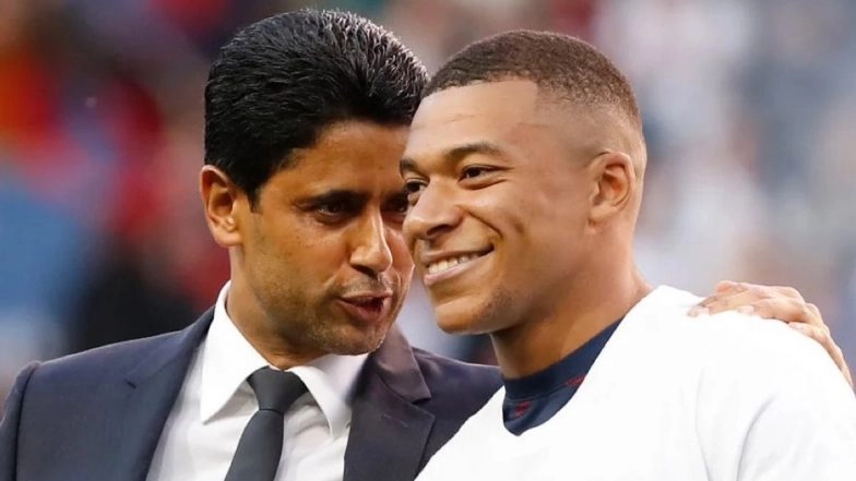 Kylian Mbappe to Real Madrid Transfer: PSG President Nasser Al-Khelaifi Refuses to Pay Striker’s Salary and Bonus Worth 80 Million Euros: Report