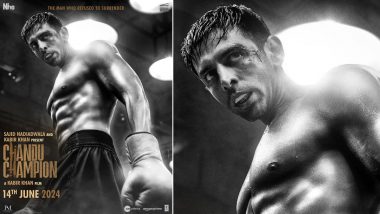 Chandu Champion: Kartik Aaryan Drops Intense New Poster Featuring His Fierce Look in Kabir Khan-Sajid Nadiawala’s Film (View Pic)