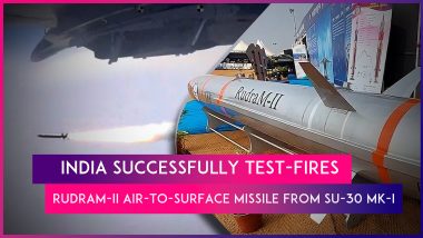 DRDO Successfully Test-Fires India’s RudraM-II Air-To-Surface Missile From Su-30 MK-I Platform Of Indian Air Force Off Odisha Coast