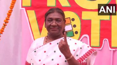 Lok Sabha Elections 2024 Phase 6: President Droupadi Murmu Casts Vote in New Delhi Lok Sabha Constituency (Watch Video)