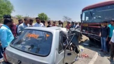 Three Killed, Toddler Critical As Car-State Transport Bus Collide in Nashik