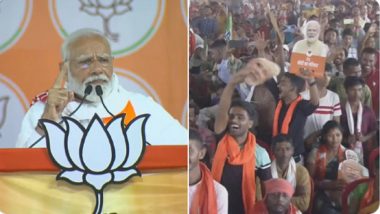 INDIA Bloc Spreading Jungle Raj, Wants to Unleash Unrestrained Loot in Country, Says PM Narendra Modi at Lok Sabha Election Rally in Jharkhand