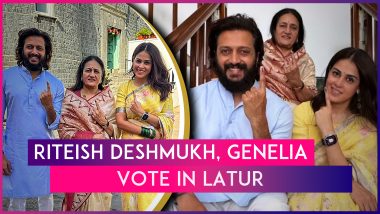 Lok Sabha Elections 2024: Riteish Deshmukh & His Wife Genelia D'Souza Cast Their Votes In Latur, Maharashtra