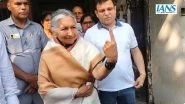 Richest Woman With USD 33 Billion Net Worth, Savitri Jindal, Casts Vote at Hisar in Haryana, Confident of PM Narendra Modi&rsquo;s Third Term (Watch Video)