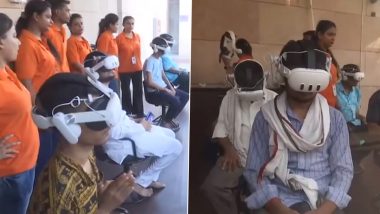 Kashi Vishwanath Dham Introduces Virtual Reality: 3D Darshan Offered for Devotees in Uttar Pradesh Temple (Watch Video)