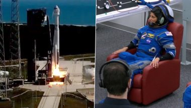 Sunita Williams Flies to Space: Indian-Origin NASA Astronaut Scripts History by Flying Aboard Boeing Starliner, Videos Surface