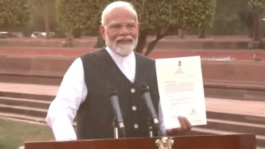 Narendra Modi Named PM-Designate by President Droupadi Murmu, Swearing-in Scheduled for June 9 (Watch Video)