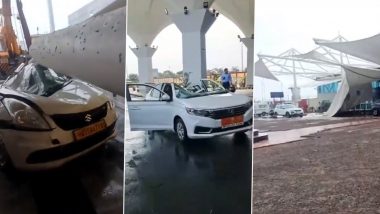 'Unwanted Hat Trick!' Jabalpur, Delhi and Rajkot Airports' Roof and Canopy Collapse Videos Make Netizens Furious Over Infrastructure Maintenance