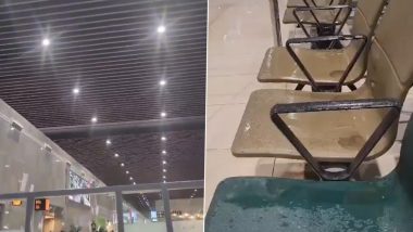 Lucknow Airport Leakage: Roof of Newly Inaugurated Lucknow Airport Terminal 3 Leaks After Rain, Video Goes Viral