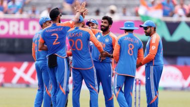 IND vs PAK, ICC T20 World Cup 2024: Jasprit Bumrah’s Masterclass Helps India Edge Out Pakistan by Six Runs in Low-Scoring Thriller