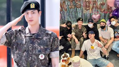 Jin Is Back! BTS’ Kim Seokjin Completes Military Service, Members Host Welcome Back Bash (Watch Video)