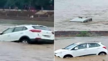 Haridwar Flood: Vehicles Float As Water Levels Surge in Ganga River Amid Heavy Rainfall in Uttarakhand (Watch Videos)