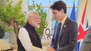 G7 Summit 2024: More To Say About Next Year’s G7 When We Assume Presidency, Says Justin Trudeau on Whether Canada Will Invite PM Narendra Modi (Watch Video)