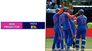 Rishabh Pant Reacts After India Beats Pakistan in T20 World Cup 2024, Shares ‘Win Predictor’ Which Gave Indian Team Just 8 Per Cent Chance to Win