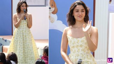 Alia Bhatt Radiates Summer Elegance in Yellow Floral Print Dress at Ed-a-Mamma Event (See Pics)