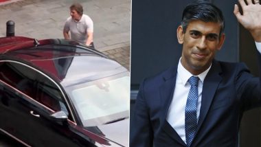 Awkward! Tom Cruise Almost Gets Into UK Prime Minister Rishi Sunak’s Car in London (Watch Video)