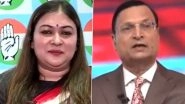 Rajat Sharma Accused of Abusing Congress Spokesperson Dr Ragini Nayak on Live TV, Video Goes Viral