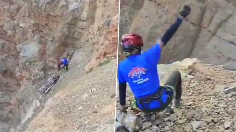 Himachal Pradesh: Missing American Paraglider’s Remains Retrieved After 48-Hour Rescue Mission Lahoul and Spiti (Watch Video)