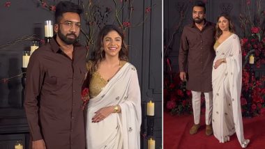 Sonakshi Sinha and Zaheer Iqbal Reception: Sharmin Segal Makes Rare Public Appearance With Hubby Aman Mehta (Watch Video)