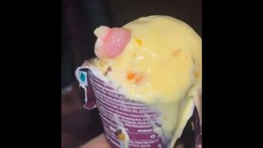 Mumbai Horror: Doctor Orders Yummo Ice-Cream Cone Online in Malad, Finds Severed Piece of Human Finger in It; Case Registered (Watch Videos)