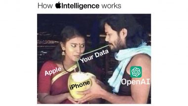 Elon Musk Shares Indian Couple Drinking Coconut Funny Meme Template To Warn People of Apple's OpenAI Integration With iOS (View Post)