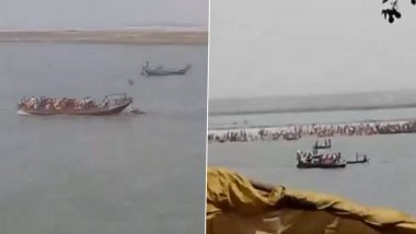 Bihar Boat Tragedy: Boat Carrying 17 Devotees Overturns in Ganga River in Barh Near Patna, Six Missing (Watch Video)