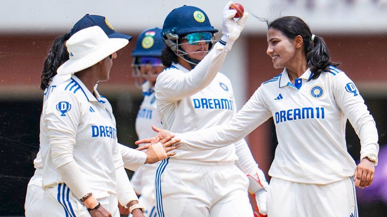 How To Watch IND-W vs SA-W One-Off Test 2024 Day 3 Live Streaming Online? Get Telecast Details of India Women vs South Africa Women Cricket Match With Timing in IST