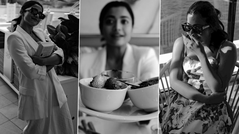 Rashmika Mandanna’s Italian Holiday Is All About Food, Laughter and Books, Actress Shares Cute Monochrome Pics!