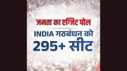 Exit Poll 2024: Congress Releases 'Janta Ka Exit Poll', Claims INDIA Bloc to Win Over 295 Seats