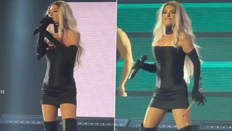 Shania Twain Reacts After Accidentally Singing Into Drumstick Instead of Her Mic Onstage (Watch Video