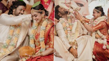 Arjun Sarja's Daughter Aishwarya Arjun Marries Umapathy Ramaiah in Traditional Ceremony in Chennai; Check Out Pics of Newlyweds!