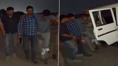 Uttar Pradesh: Two Members of 'Thak Thak' Gang Arrested After Encounter at Sector-129 in Noida; Motorcycle, Live Cartridges, Laptop and Other Items Seized (Watch Video)