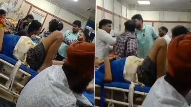 Lucknow Shocker: Doctor Aggressively Snatches Phone, Threatens To Hit Patient’s Relative at KGMU Trauma Centre in Uttar Pradesh, Video Goes Viral