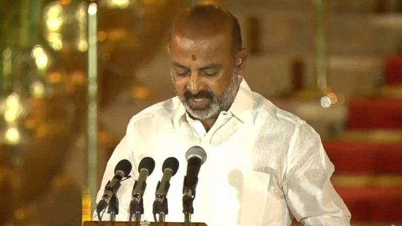 Bandi Sanjay Kumar Detained at Telangana Secretariat Amid Protest Seeking TGPSC Exam Postponement