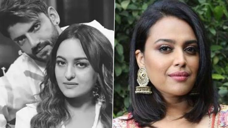 Swara Bhasker Predicts Societal Interference in Sonakshi Sinha and Zaheer Iqbal’s Interfaith Marriage, Says 'Wait Till They Have a Child' (Watch Video)