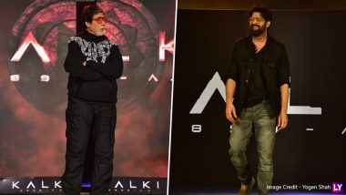 Kalki 2898 AD Pre-Release Event: Prabhas Describes Working With Amitabh Bachchan ‘Is Bigger Than the Dream’ in Nag Ashwin’s Film (Watch Video)