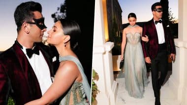 Alia Bhatt and Ranbir Kapoor Channel ‘50 Shades of Grey’ Vibe at Anant Ambani-Radhika Merchant’s Masquerade Ball (See Pics)