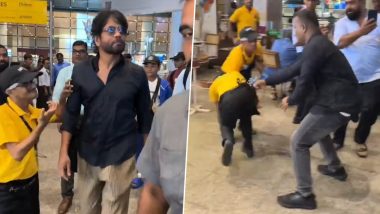 Nagarjuna’s Staff Pushes a Specially-Abled Cafe Employee at Mumbai’s T2 Airport Who Tries To Meet Him; Superstar Apologises Over Incident and Assures Necessary Precautions (Watch Video)