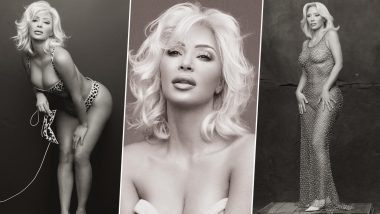 Kim Kardashian Is Back in Her Marilyn Monroe Fashion Mode! From Lacy Animal-Print Bikini to Sequin Bodycon Dress, Her Latest Photoshoot Screams the Icon’s Stylish Aesthetics (See Pics)