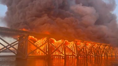 Canada Fire: Railway Trestle Near Oak Street Bridge in Richmond Goes Up in Flames, Horrifying Videos of Raging Blaze Surface