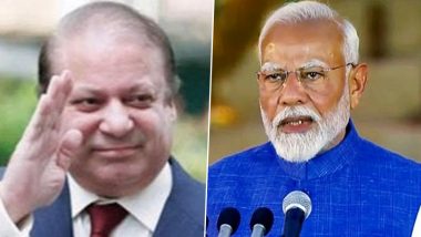 ‘People of India Have Always Stood for Peace, Security and Progressive Ideas’: PM Narendra Modi Appreciates Nawaz Sharif’s Congratulatory Message