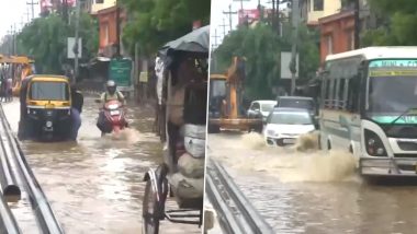 Assam Rains: Normal Life Disrupted in Guwahati As Heavy Rainfall Batters State, IMD Predicts Week-Long Rain in City (See Pics and Videos)