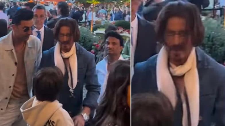 'Thought It's Johnny Depp' Shah Rukh Khan’s Stylish Look for Anant Ambani-Radhika Merchant’s Pre-Wedding Celebrations Leaves Internet Confused!