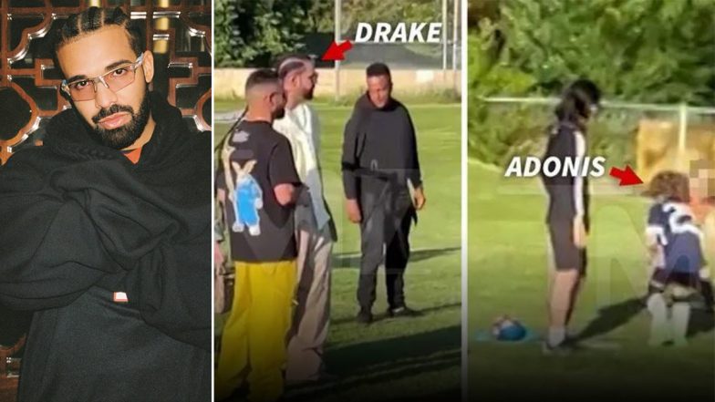 Drake Steps Out With Sophie Brussaux To Watch Their Son Adonis Play Soccer; Rapper Makes First Public Appearance Since Gunfire Outside His Toronto Mansion (See Pic)