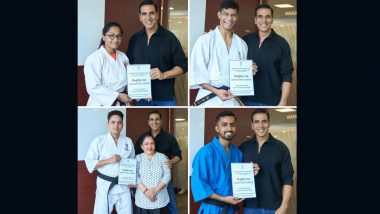 Akshay Kumar Overjoyed After His Martial Arts Academy Trainees Get Job in Income Tax Department, Says ‘So Emotional and So Proud!’ (View Pics)