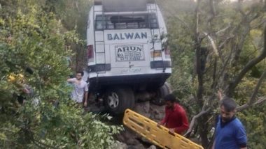 Reasi Terrorist Attack: Search Operation Underway in Jammu and Kashmir's Reasi After Terrorists Attacked Bus Carrying Pilgrims From Shiv Khori Shrine