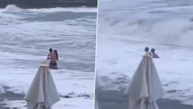 Russia: Woman Missing After Being Swept Away by Waves at Rivera Beach in Sochi as Boyfriend Frantically Tries to Save Her, Horrifying Video Goes Viral