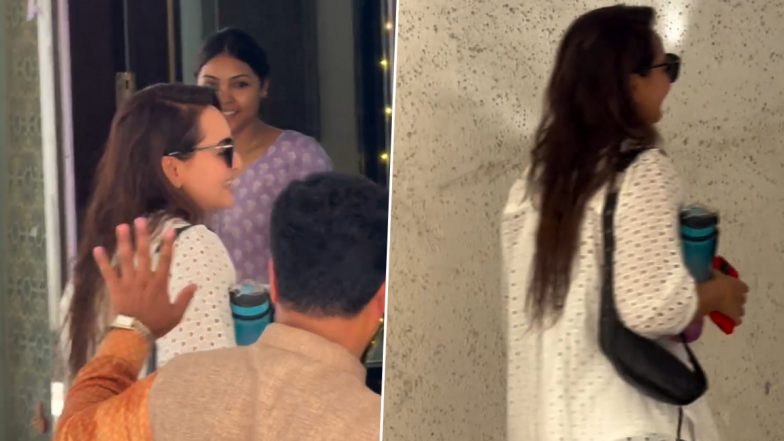 Sonakshi Sinha and Zaheer Iqbal Wedding: Bride-to-Be Glows As She Gets Papped on Her Big Day (Watch Video)