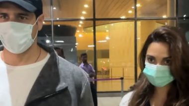 Kiara Advani-Sidharth Malhotra Touch Down in Mumbai After Attending Anant Ambani-Radhika Merchant’s Grand Cruise Party in Italy (Watch Video)