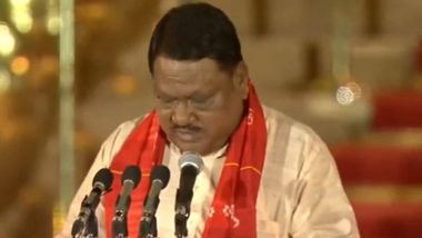 Jual Oram Takes Oath As Union Minister in Modi 3.0 Cabinet (Watch Video)